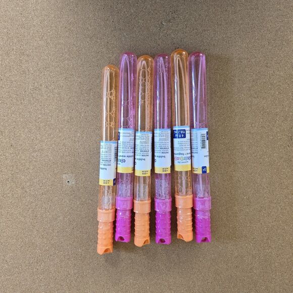 6Pk 4 Fl Oz Bubble Wands - Creatology - Picture 1 of 6